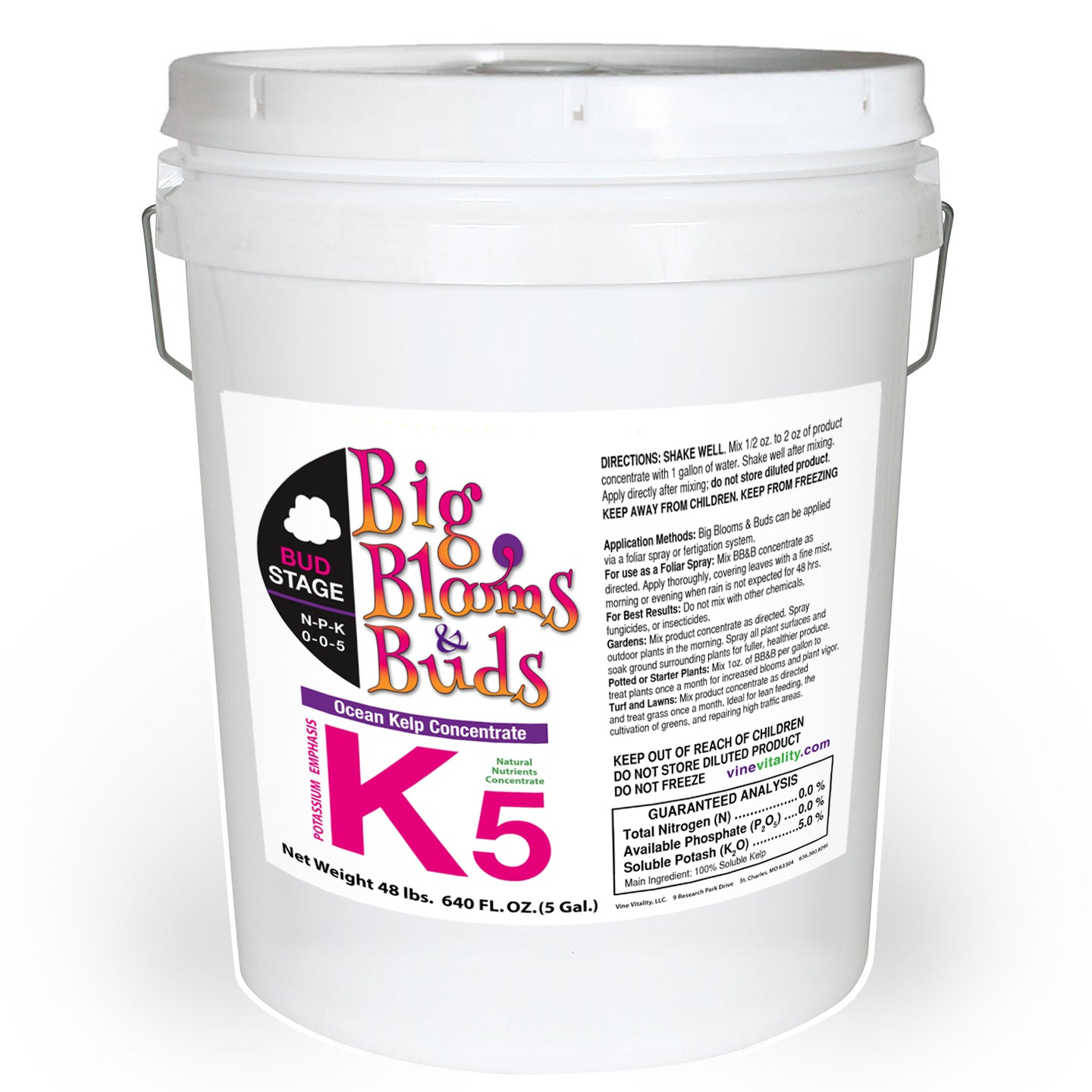 Big Blooms & Buds K5 Nutrient Rich Ocean Kelp Concentrate 0-0-5