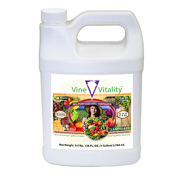 Vine Vitality All-Purpose Fish & Kelp Fertilizer Concentrate  4 – 4 – 0.5