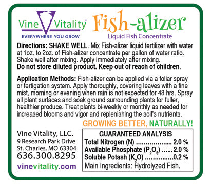 Vine Vitality FISH-ALIZER Liquid FISH Concentrate 2 – 2 – 0.2